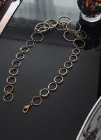 Gold-plated anti-allergenic necklace, necklace 45 cm decorative, elegant