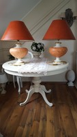 Pair of large Le Dauphin France ceramic table lamps