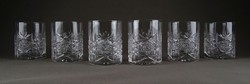 1E346 Csiszolt üveg kristály Whiskey pohár készlet