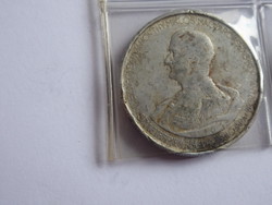 Horthy Miklós ezüst 5 pengős pénzérme, kopott állapotban