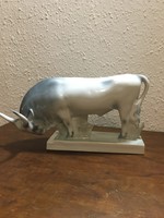 Hungarian gray bull Zsolnay
