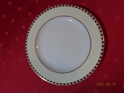 Lowland porcelain, small plate with a checkered edge, diameter 20 cm. He has!
