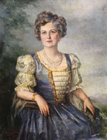 Udvardy Flóra - nemes hölgy portré