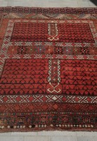 Afgan Hatchli  antik kézi csomózású nomád szőnyeg. 220x167cm. ALKUDHATÓ!!