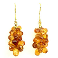 Finely polished Valodi briolette citrine with 925 sterling silver