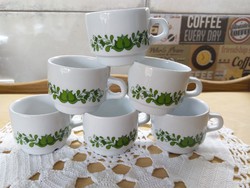 Alföldi zöld magyaros kávés csészék