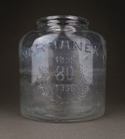 1E524 Antik nagyméretű szatócsbolti üveg Warhanek 1938