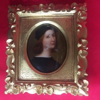 Firenzei Raffaello Sanzio Porcelán Kép.Jelzett.