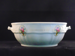 Porcelain bowl with handles