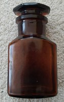 Barna / borostyán laboratóriumi / patikai üveg  ( 125 ml )