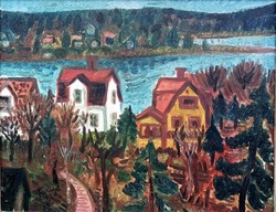 FENYŐ ANDOR ENDRE (1904-1971): Fjord Svédországban, 1943