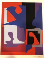 HALÁSZ SZABÓ SÁNDOR (1920 - 1996) Szitanyomat E.A. számozatlan művészpéldány mérete:50 x 70 cm