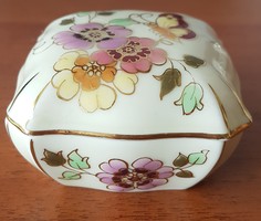 Zsolnay porcelán pillangós bonbonier 9421/1/026
