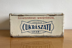 Pastry factory wooden box with inscriptions