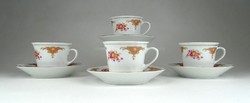 1E551 Jelzett négy darabos kínai porcelán kávéskészlet