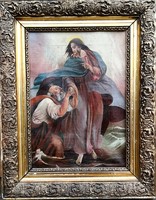MCP szignóval – Jézus Péter apostollal című festménye – 184.