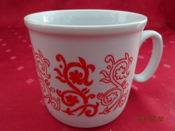 Zsolnay porcelain red patterned glass, height 8 cm. He has!