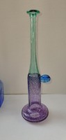 Kosta Boda Bertil Vallien díszüveg ( zöld-lila átmenet)