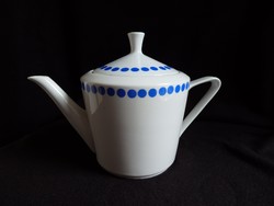 Alföldi  kék pöttyös art deco teáskanna