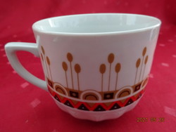 Czechoslovak porcelain mug with brown pattern. He has!