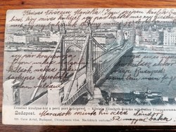 Képeslap Budapest 1907 Erzsébet híd