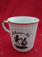 Czechoslovak porcelain mug with the inscription mikado-tee. He has!