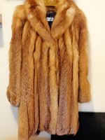 New beautiful long fox fur coat