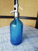 1 literes szódásűveg kék Tápiószentmárton