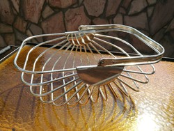 Silver-plated metal basket-v.