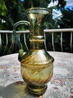 Luster blown glass pitcher