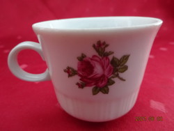 Colditz German porcelain coffee cup with rose pattern, height 5.3 cm. He has!