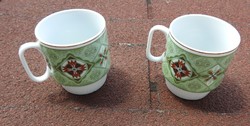 Pair of old -marked- Chinese cocoa mugs