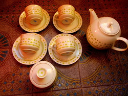 11 részes Alföldi  lóhere mintás porcelán  reggeliző készlet