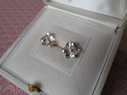 Virág alakú ezüst fülbevaló - stekker - új ékszer