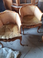 Antik Warrings 2 darab ratán fotel