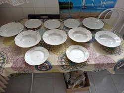 Mákvirágos Zsolnay tányérok, étkészlet