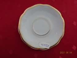 H & c Czechoslovakian porcelain antique coffee cup placemat with gold trim. He has!