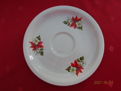 Zsolnay porcelain, pouch with poinsettia teacup, diameter 14 cm. He has!