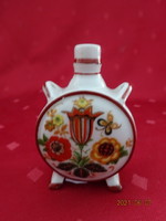 Zsolnay porcelain, antique mini water bottle, parade bath with inscription. He has!