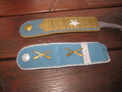 Bm. Old insignia, major and sergeant