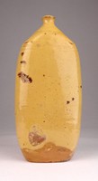 0T911 Régi sárga mázas butella butélia 21 cm