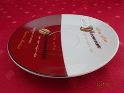 Italian porcelain coffee cup placemat with mocaccino inscription, diameter 13 cm. He has!