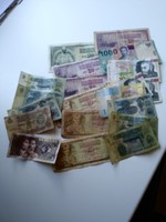 20 db VEGYES külföldi bankjegy