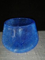 Gyönyörű kék fátyol üveg váza