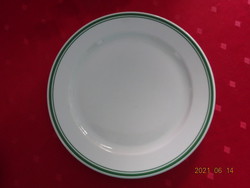 Lowland porcelain, green striped flat plate, diameter 24 cm. He has!