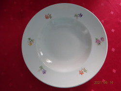 Drasche porcelain, small floral deep plate, diameter 23.5 cm. He has!