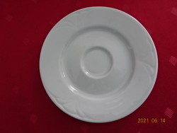 Lowland porcelain, white coffee cup coaster, diameter 13.5 cm. He has!