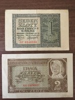Egy és két zloty 1941