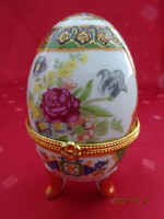 Faberge porcelain egg, height 9.5 cm. He has! Jókai.