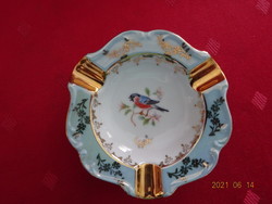 Porcelain ashtray with győr inscription, small bird, diameter 9 cm. He has!